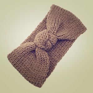 Brand New Tan /Oatmeal Knit Stretchy Headband